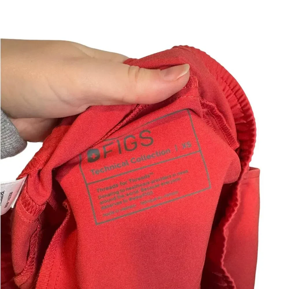 FIGS Tansen Jogger Scrub Pant Clay‎ Coral XS